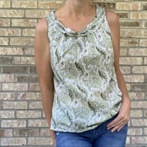 Cotton Paisley Top by Talbots